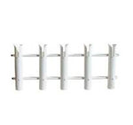 BLA Vertical rod and knife holder white plastic 6 rods